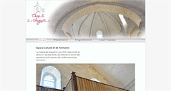 Desktop Screenshot of chapelledesaugustins.crdp-poitiers.org